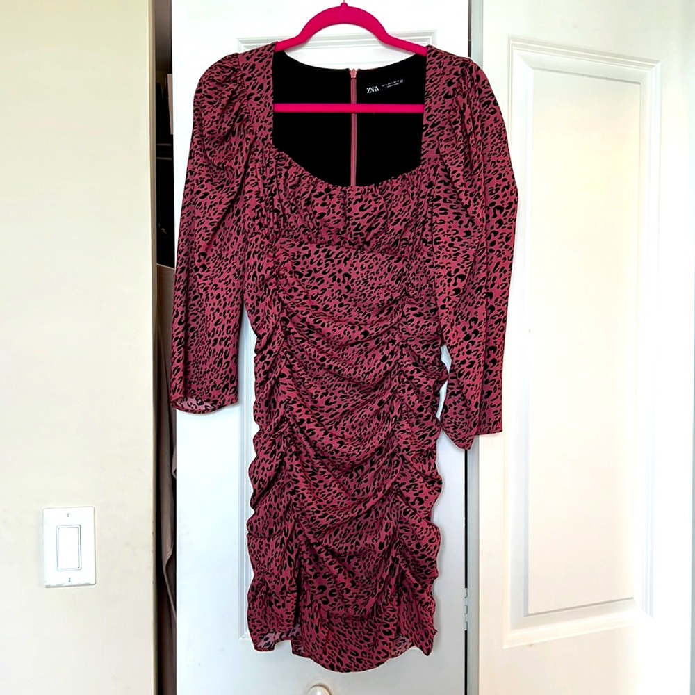Zara leopard print dress